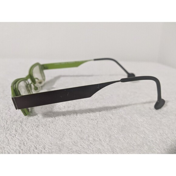 Vintage Lunettes Anne et Valentin Truman B 49 Eyeglasses Green Titanium Frames main image 6